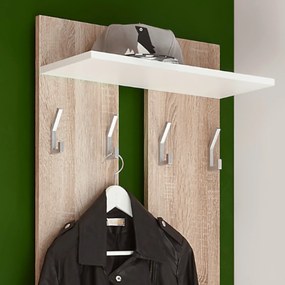 Sconto Predsieňová stena TRACK dub sonoma/biela