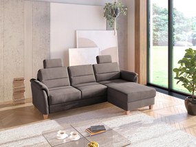 XXXLutz ROHOVÁ SEDAČKA, textil, tmavohnedá Sit & More - Sedačky - 000144019742