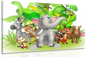Obraz zvieratká z džungle