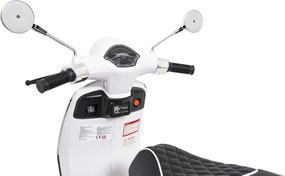 Ramiz Vespa Scooter ROMA Biela Detský motocykel