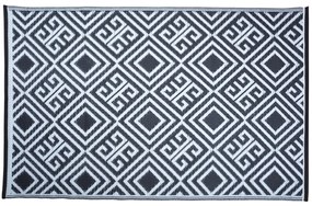 Esschert Design Koberec Heidi, 122x180 cm, biela/čierna
