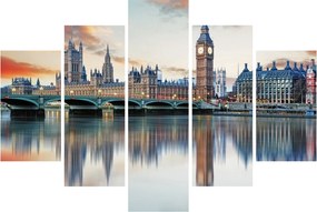 Obraz - Londýnske Houses of Parliament (150x105 cm)