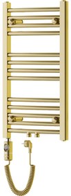 Mexen Ares, elektrické vykurovacie teleso 700 x 400 mm, 300 W, zlatá lesklá, W102-0700-400-2300-50