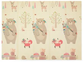 PETITE&MARS - Skladacia podložka na hranie  CAMPY ELEPHANT&FOX