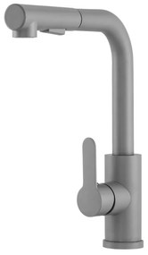 Gamma Side 2, stojanková drezová batéria s výsuvným výtokom h-300, šedá, GMA-BSE2-GPG