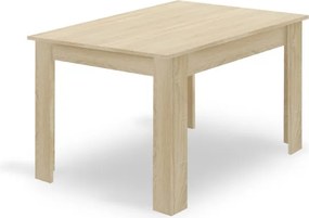 Jedálenský stôl NP béžový so štyrmi stoličkami WAT sivé / béžové