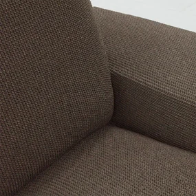 Super strečové poťahy HARMONIA tabaková kreslo ušiák (š. 70 - 100 cm)