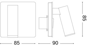 Ideal Lux - LED Nástenné bodové svietidlo LITE LED/3W/230V CRI 90 biela
