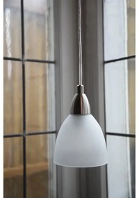 Závesné svietidlo v striebornej farbe so skleneným tienidlom ø 11 cm Line – Markslöjd