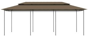 vidaXL Altánok 600x298x270 cm, sivohnedý 180 g/m²