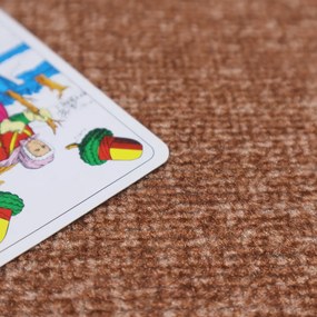 Associated Weavers, Metrážny koberec Bruno terra, na mieru, šíře 4m, oranžová, filc, chodba / predsieň