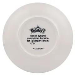 Jedálenská sada 4 ks čierna/biela/porcelán