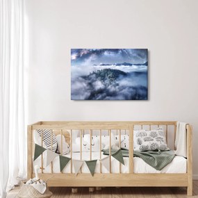 Obraz lesa v hmle (90x60 cm)