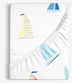 Goldea bavlnená napínacia plachta - plachetnice 80 x 200 cm