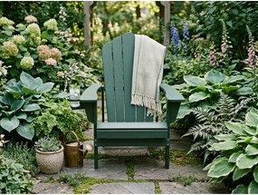 Zelené plastové záhradné kreslo Adirondack – Bonami Selection