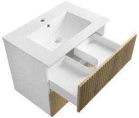 Aqualine Aqualine, PANEDA STRIP umývadlová skrinka 69,5x55x45,2cm, dub emporio, PN370