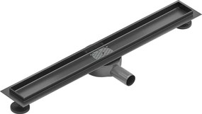 Mexen Flat 360°, telo žľabu 50 cm, brúsený grafit, 1E40050