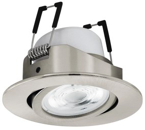 EGLO LED inteligentné zápustné svetlo SALICETO-Z, 5W, teplá biela-studená biela, RGB, 90cm, okrúhle, stri