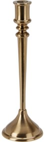Dekoratívny svietnik 9 x 9 x 29 cm, farba zlatá, 29 cm