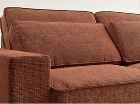 Ženilková rohová pohovka v medenej farbe (pravý roh/do L) Kirou – Maison de Rêve