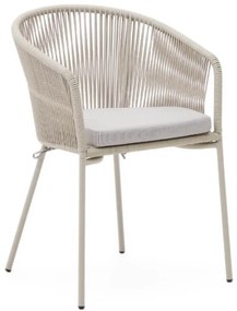 Záhradná stolička ariel biela MUZZA