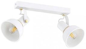 Argon 7036 - Bodové svietidlo TWIST 2xE14/7W/230V biela/zlatá