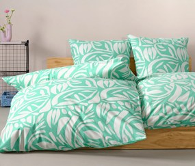 Posteľná bielizeň renforcé, zelená, štandardná veľkosť