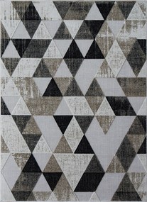 Koberec Lagos 1700 BEIGE – béžový so sivočiernym vzorom, obdĺžnik Rozmer: 80x150 cm