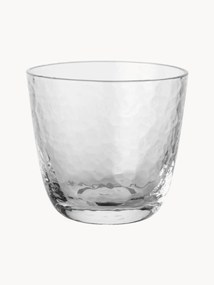 Ručne fúkané poháre na vodu Hammered, 4 ks