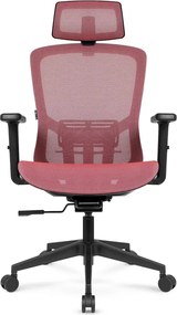 Ergonomická kancelárska stolička HC-1045 so sieťovaným operadlom - ružová