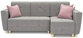 Rohová sedacia súprava Grey P Enzo 161+Enzo 152 dr narural C.SZ