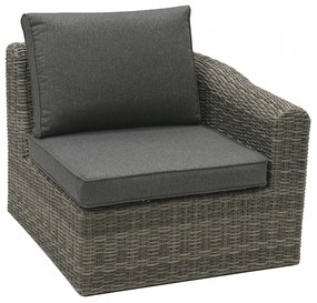 Deokork Ratanová lavica pre 2 osoby BORNEO LUXURY (sivá)