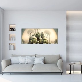 Obraz - Rozprávkové chalúpky (120x50 cm)