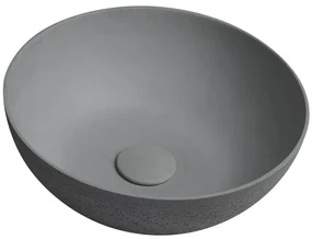 Sapho Sapho, FORMIGO betónové umývadlo na dosku, primere 39cm, šedá, FG317