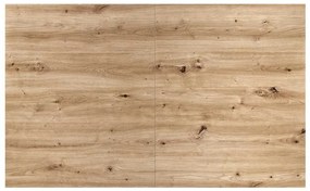Jedálenský stôl Lamello 160 cm, dub artisan / čierna