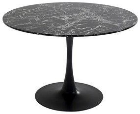 Veneto stôl mramor čierny o110 cm