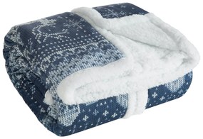 EUROFIRANY CHLPATÁ VIANOČNÁ DEKA NORDIC2 150X200 CM VZOROVANÁ