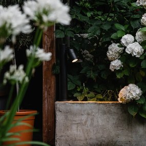 Vonkajšie svietidlo čierne 45 cm nastaviteľné IP44 - Solo