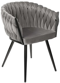 Stolička Asti šedá