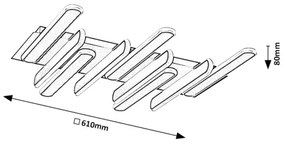 Rabalux 71049 - LED stropné svietidlo SINDRI LED/46W/230V