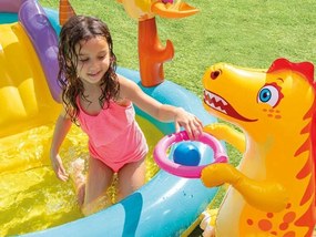 Bazénové vodné ihrisko s dinosaurom