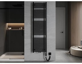 Mexen Ares, elektrické vykurovacie teleso 1800x500 mm + vykurovacia tyč 900 W, čierna, W102-1800-500-2900-70