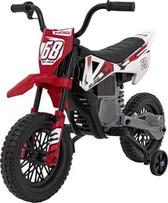 Ramiz Detská batériová motorka PANTONE 361C červená + audio panel + pomalý štart + EVA kolesá