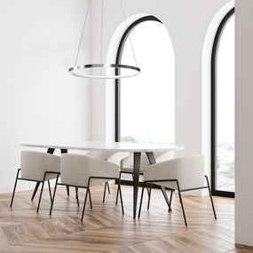 Závesné LED svietidlo Hoop, 1x LED 27w, 4000k, ch