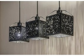 Rabalux 72219 - Luster na lanku SAMILO 3xE27/40W/230V čierna