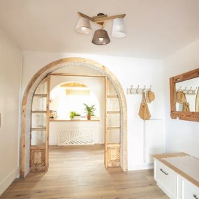 Prisadený luster ANTONIO 3xE14/40W/230V dub