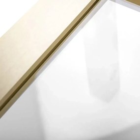 Rea Rapid Slide, 3-stenová sprchová kabína 130 (dvere) x 100(stena) x 100(stena) x 195 cm, 6mm číre sklo, zlatý matný profil, KPL-04718