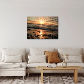 Obraz - Západ slnka pri oceáne (70x50 cm)