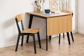Jídelní rozkládací stůl Roxby 80/120 cm dub riviéra/černý