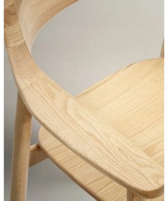 Jedálenská stolička z dubového dreva v prírodnej farbe Fondes – Kave Home